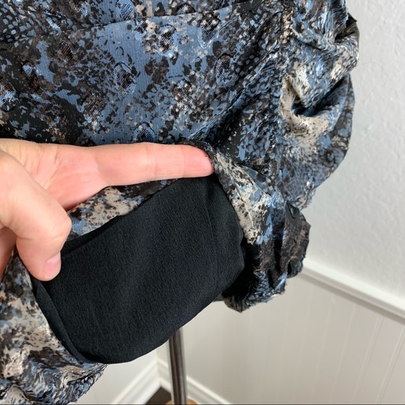 J.O.A. Just One Answer Dress Snake Print Short Ruched Size M Spaghetti strap - Picture 8 of 11